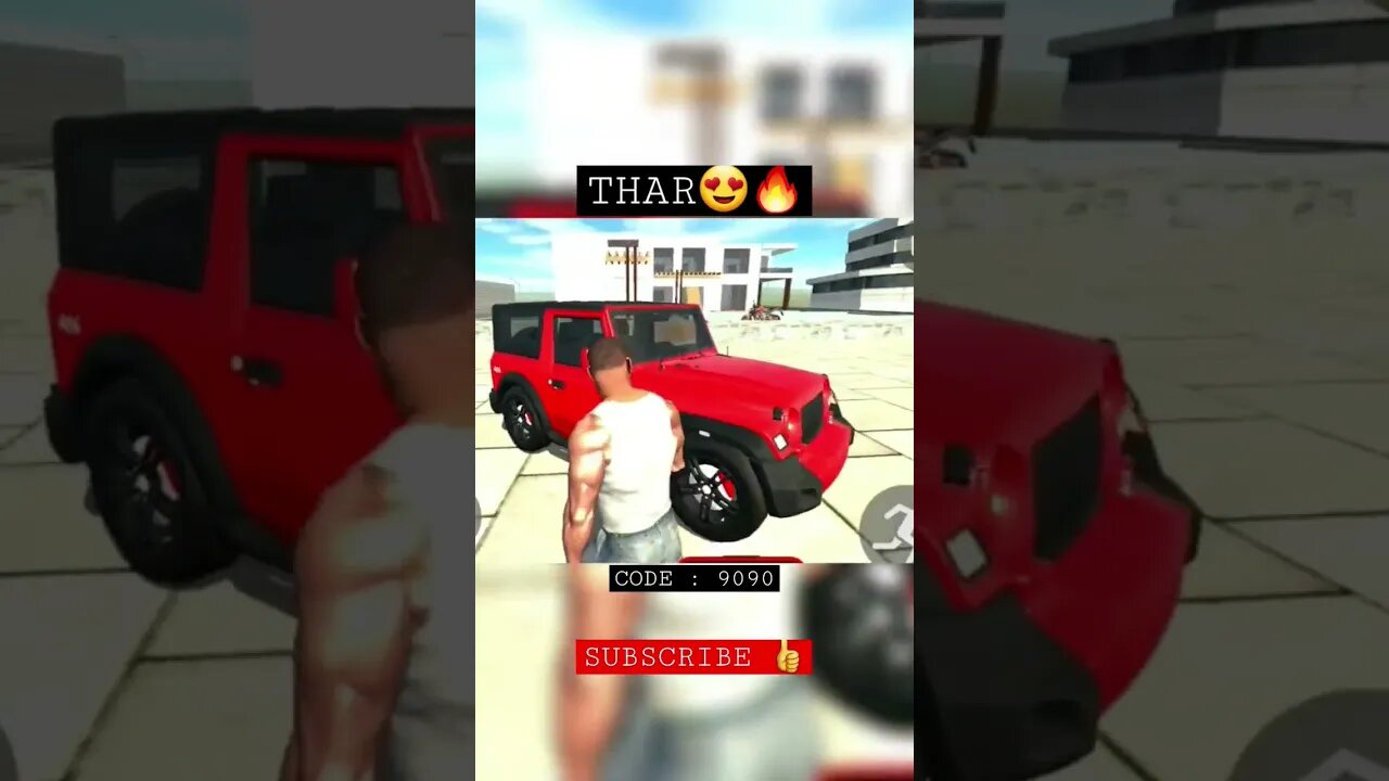 CAR CODE ALL NEW THAR🤒🥵 #indian Bike Simulator 3D #gameplay #viralvideo #shorts #car #trending