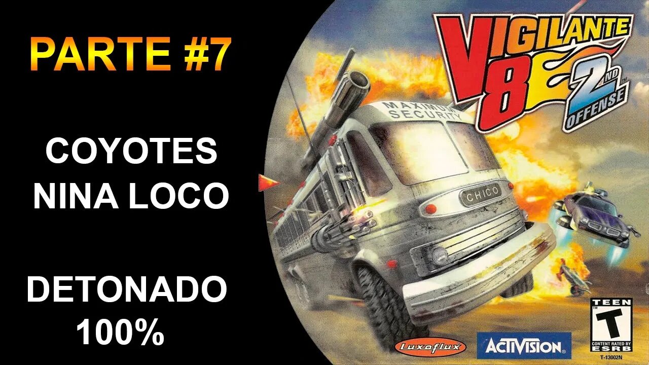 [PS1] - Vigilante 8: 2ND Offense - [Parte 7 - Coyotes - Nina Loco] - Detonado 100% - 1440p