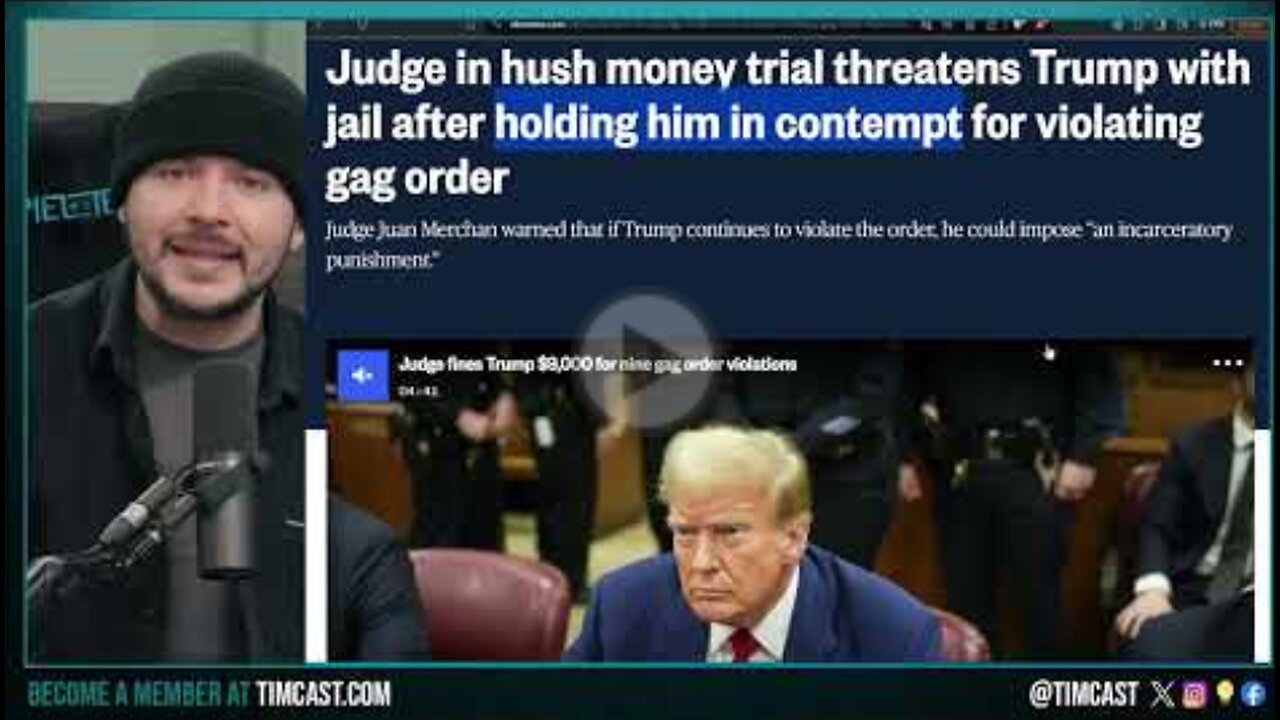 Trump HELD IN CONTEMPT, Fined $9k, Judge Says JAIL IS NEXT, Trump VOWS Mass Deportations In TIME
