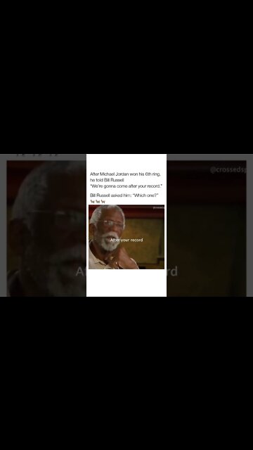 Bill Russell’s savage response to Michael Jordan’s trash talk 😱🤣