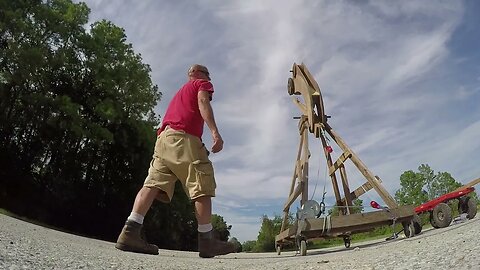 Whipper Trebuchet trigger test 1