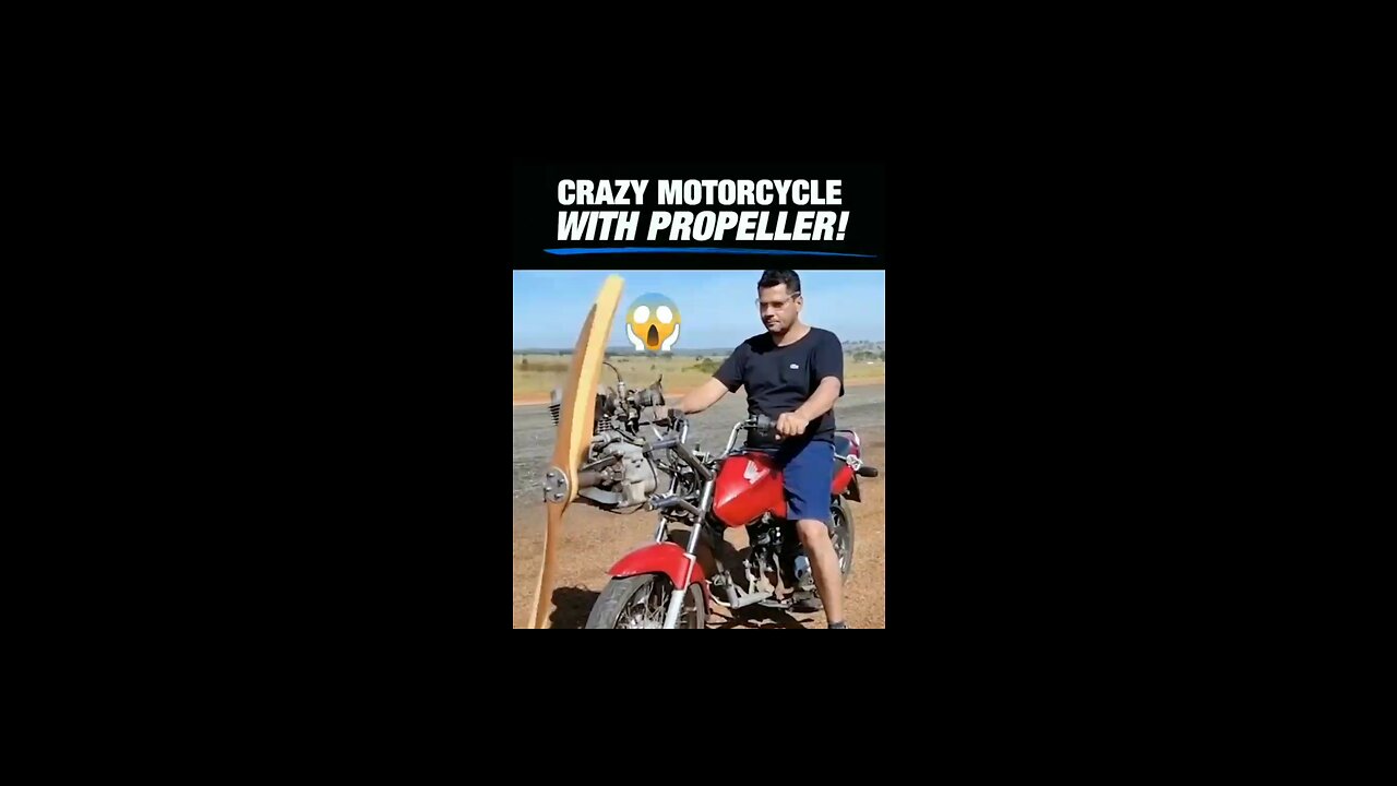 This propeller-powered motorcycle is one of the coolest inventions we've ever seen