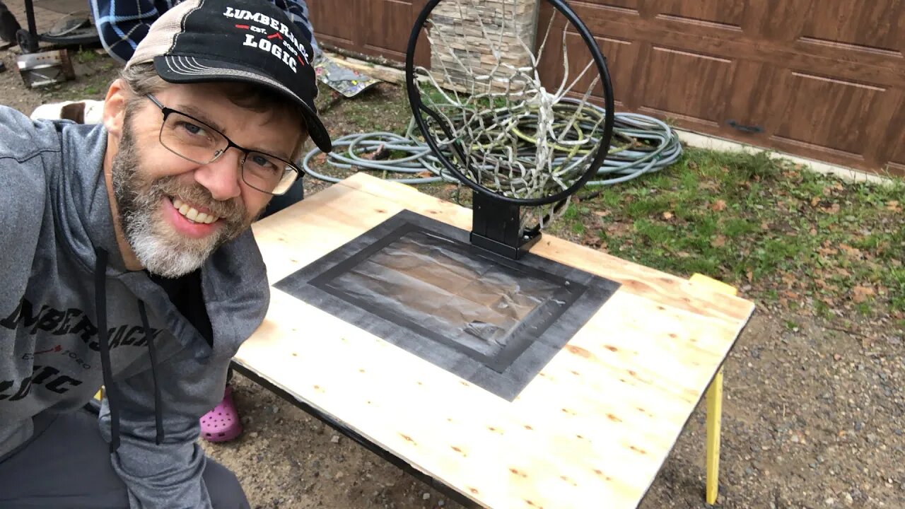 Making a new basketball backboard