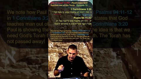 Bits of Torah Truths - Paul's says God Teaches out of His Torah - Episode 79