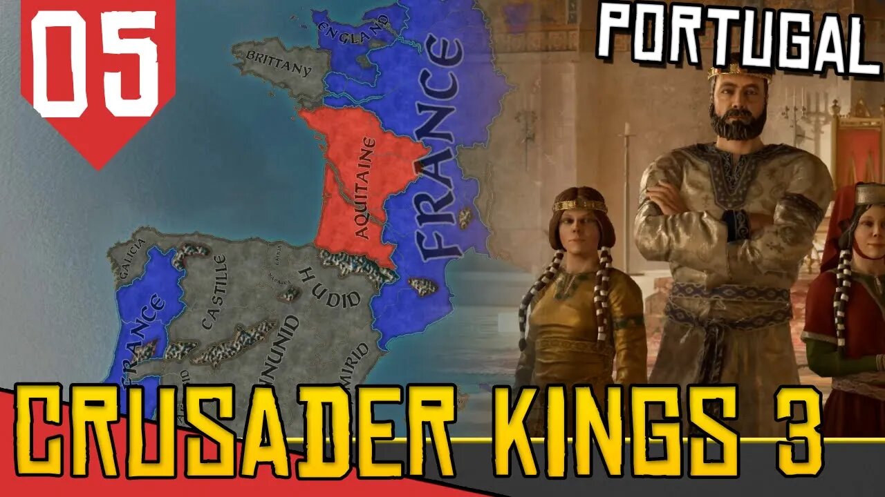 Rei da FRANÇA! - Crusader Kings 3 Portugal #05 [Gameplay PT-BR]