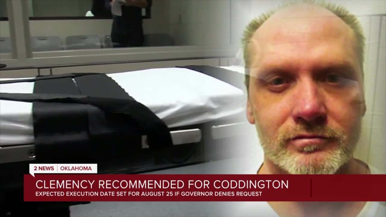 Clemency recommended for Oklahoma death row inmate James Coddington