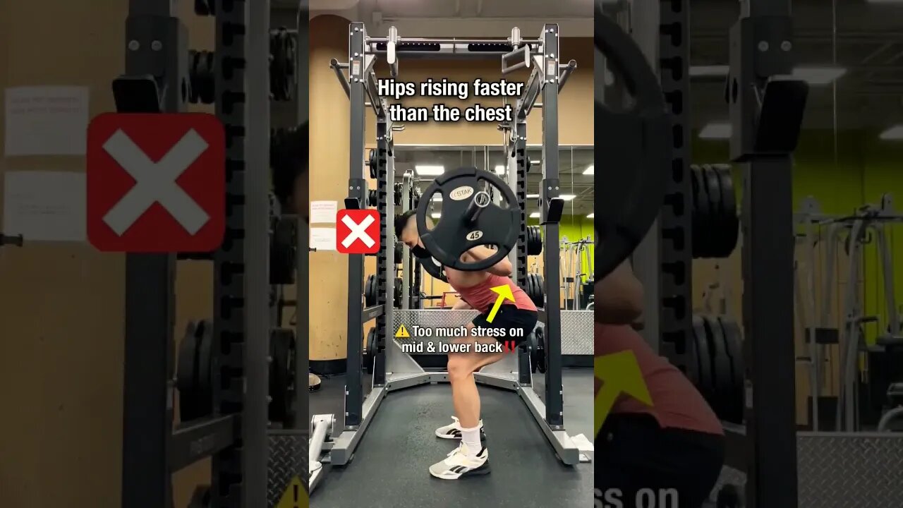 ✋STOP RAISING YOUR HIPS TOO FAST RELATIVE TO YOUR CHEST DURING SQUATS!