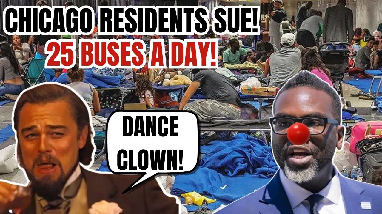 ANGRY Chicago Residents Are SUING Brandon Johnson's MIGRANT NIGHTMARE as 25 BUSES a DAY are COMING!