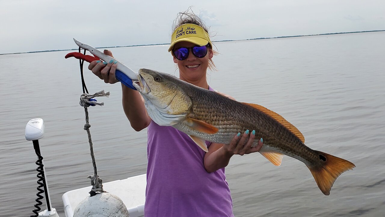 Smashing Redfish on Spoons in Myrtle Grove, Louisiana