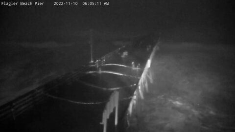 Tropical Storm Nicole hammers Flagler Beach Pier