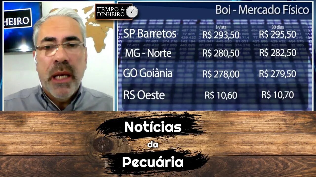 Boi gordo segue em queda. Bezerro no MS perdeu R$ 422 por cabeça desde março de 21.