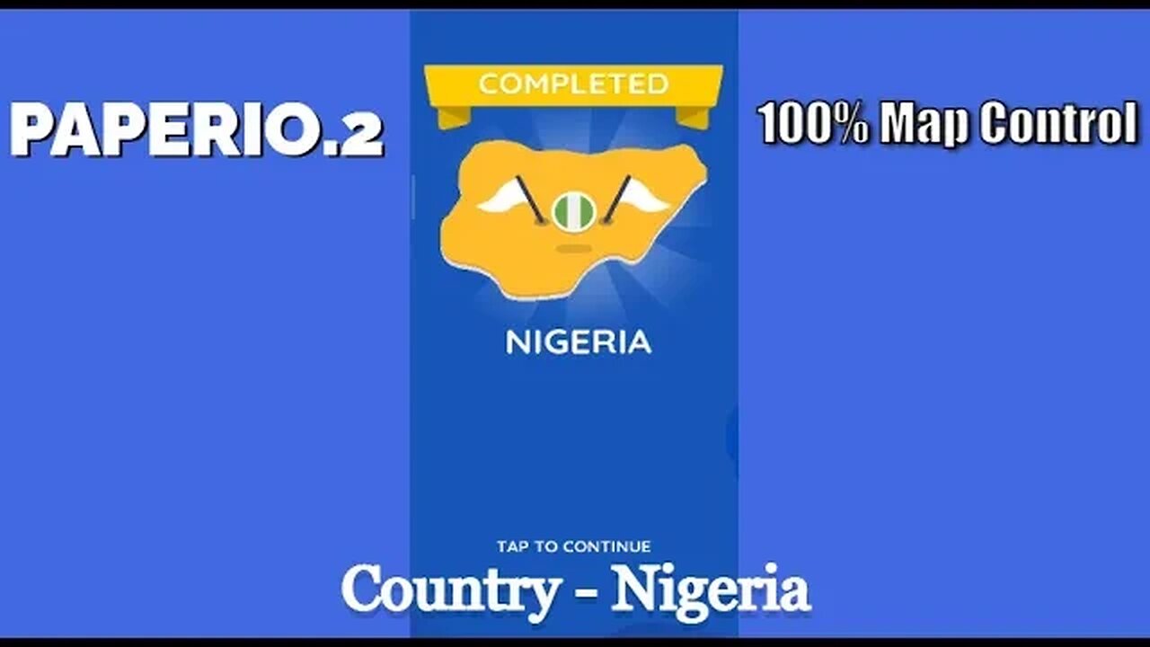 Paper.io 2 Mobile Gaming Video #22 || Map Control: 100.00% || Nigeria