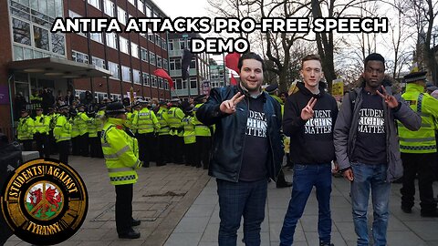 Antifa ATTACKS our Free Speech Protest in Manchester