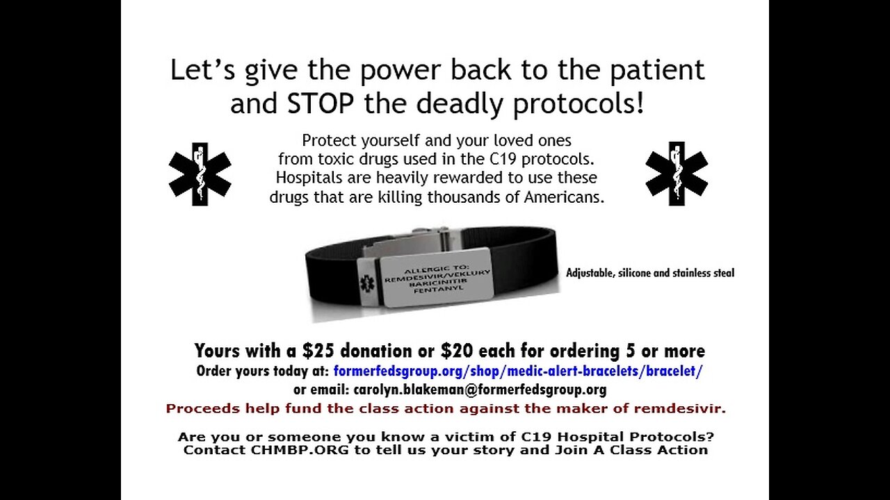 FormerFeds Medical Alert Bracelet Instructions