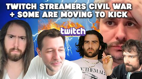 TWITCH STREAMERS CIVIL WAR + SOME ARE MOVING TO KICK! #dancantstream #destiny #hasanabi #asmongold