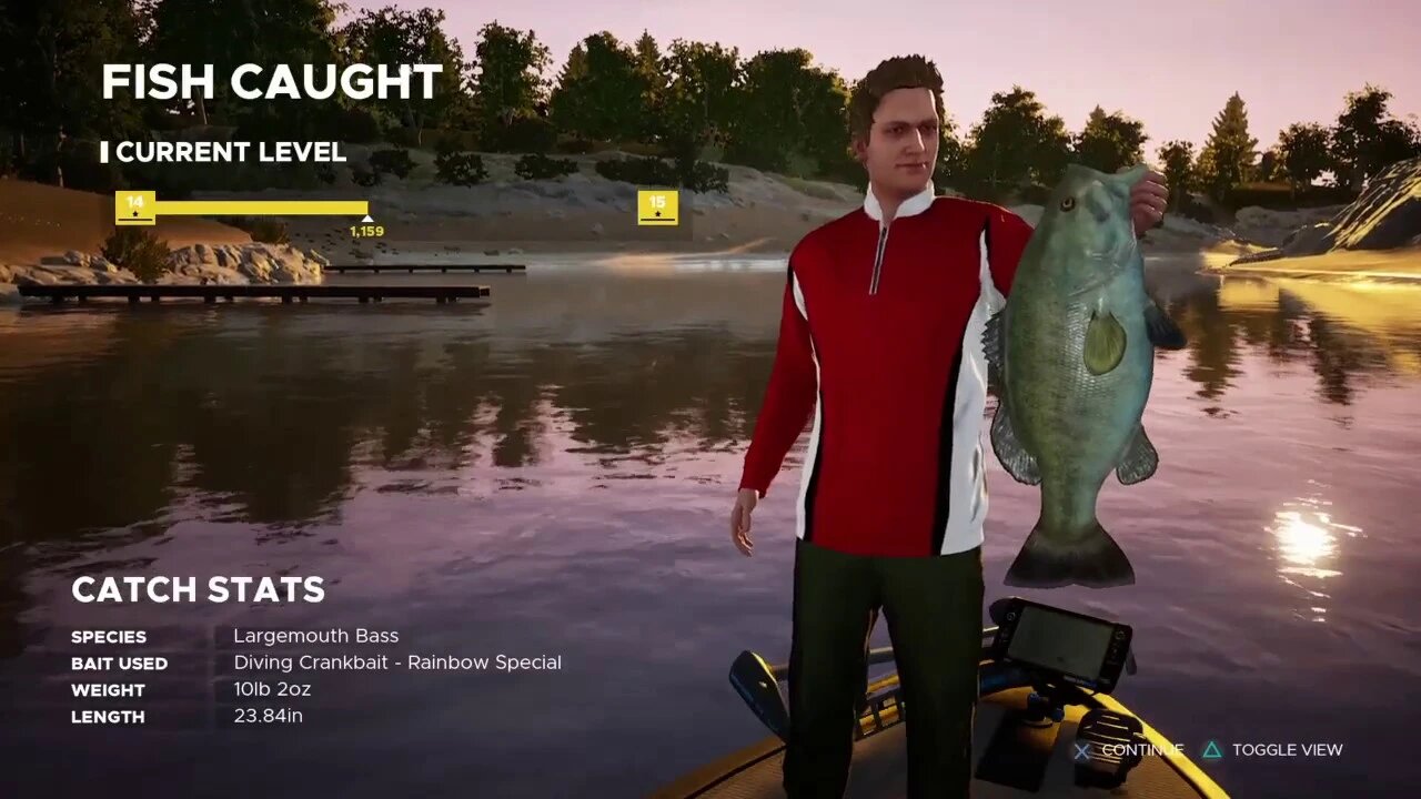 Fishing Sim World level 14 to 15 Practice for Tournament!