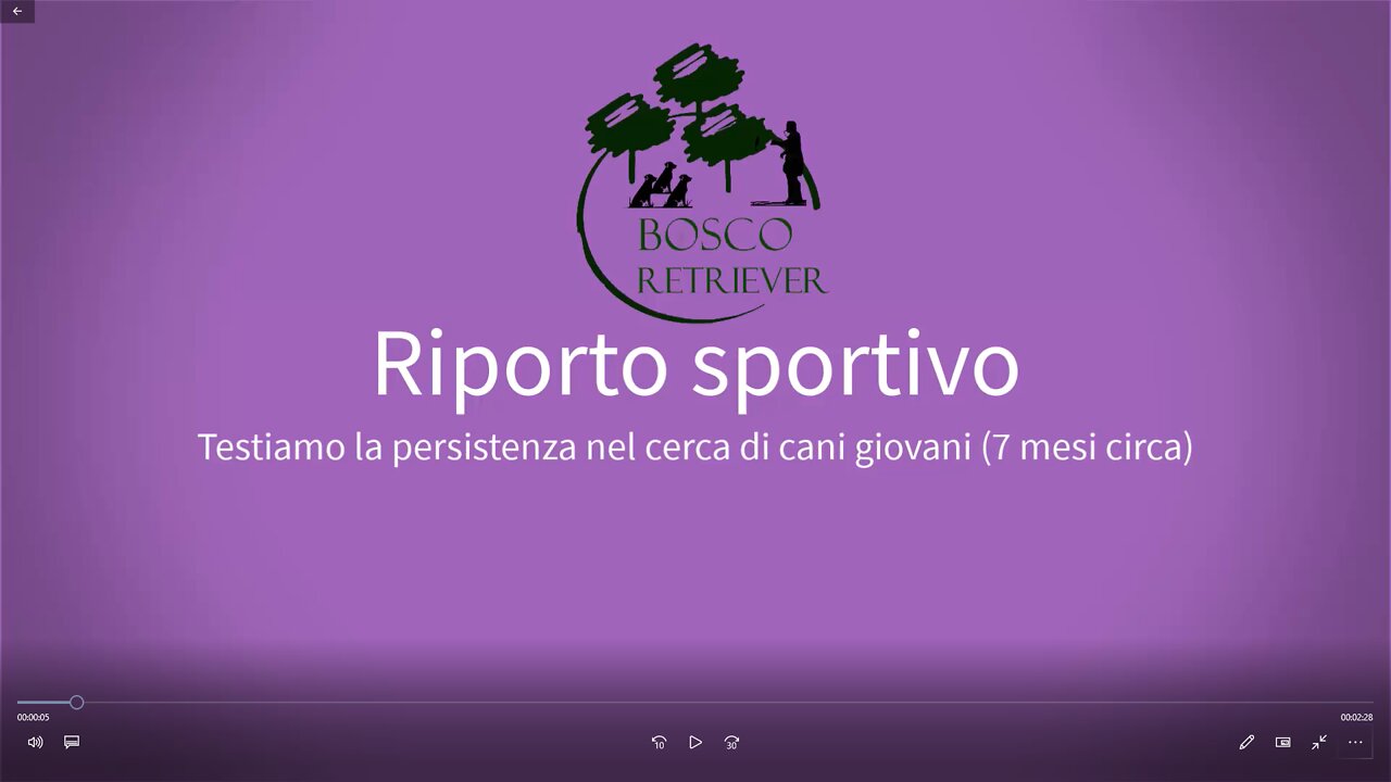 Testiamo la persistenza nella ricerca con cani giovani (7mesi)