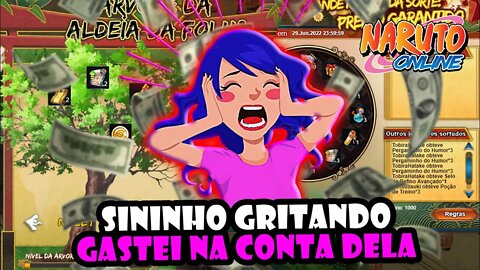 Sininho gritando porque gastei na conta dela! Naruto Online #shorts