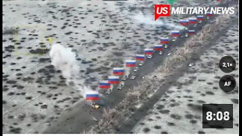 Horrifying Moments! How Ukrainian Drones Ambush and Annihilate Column of Russia Tanks