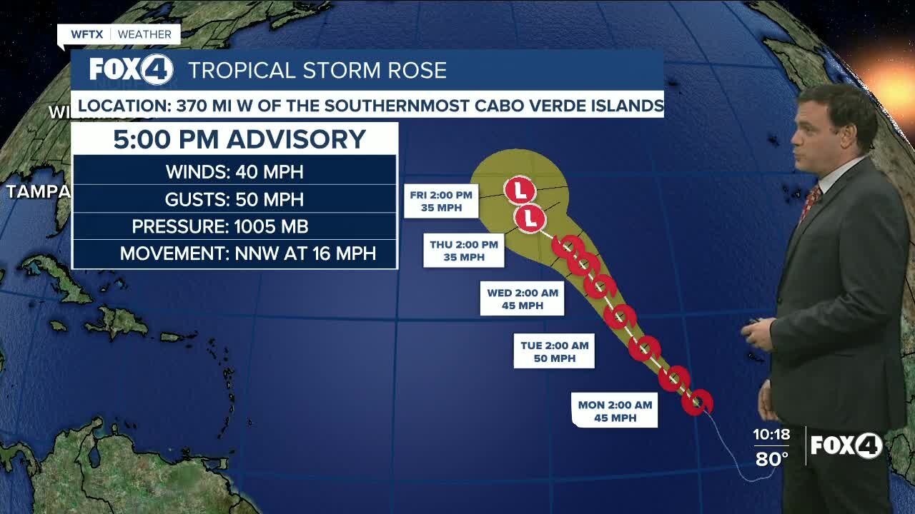 Tracking Tropical Storm Rose