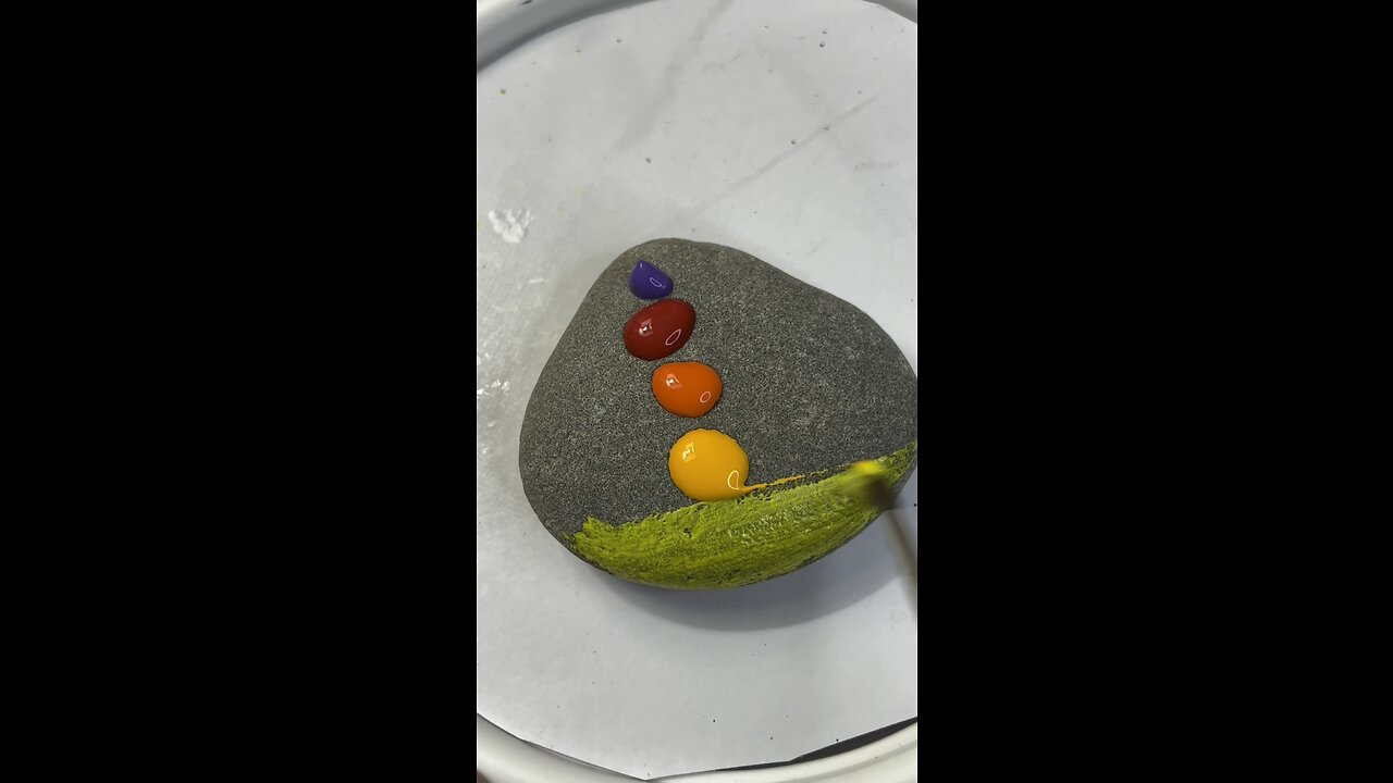 Base paint on rock