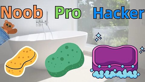 NOOB vs PRO vs HACKER - Sponge Art | @PocketBear470