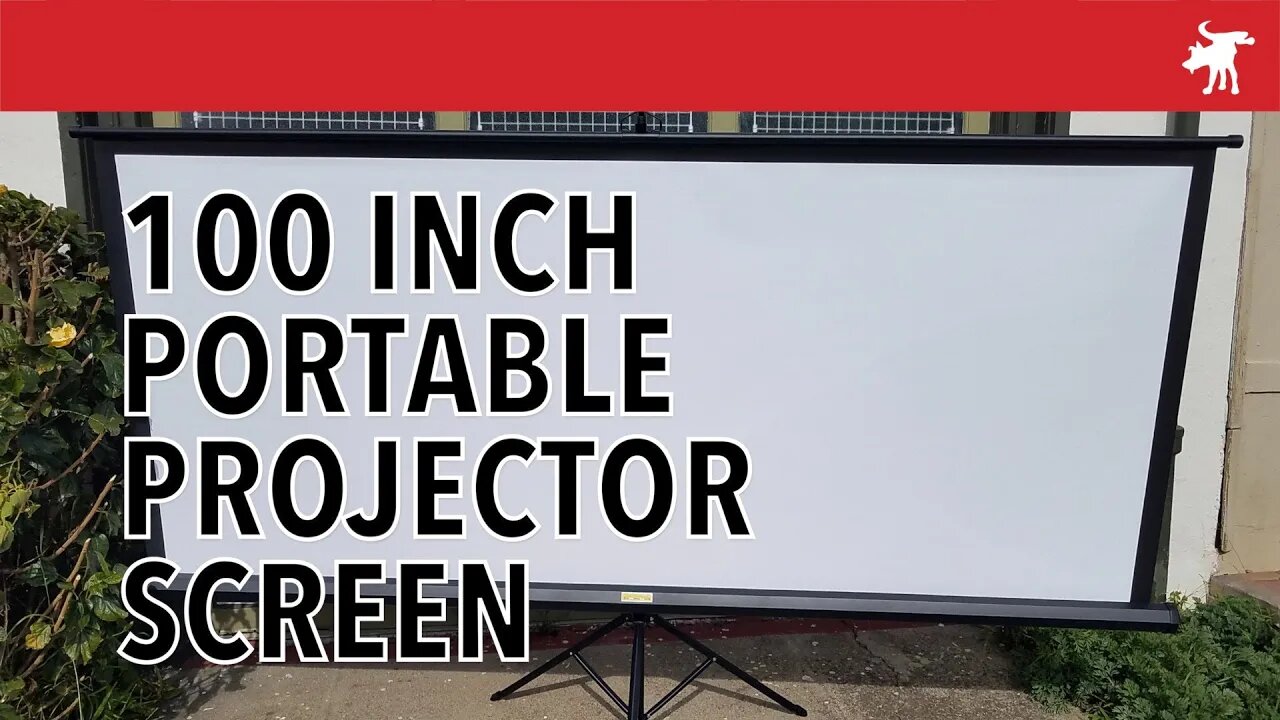 Homeland Hardware 100" Portable Projector Screen