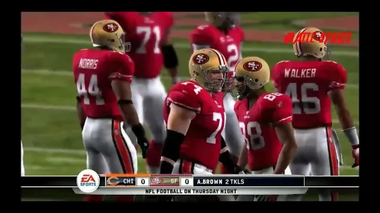 Madden 10 (49ers Franchise Year 1)Bears At 49ers Week 10 We need to keep winning to catch Cardinals🤔