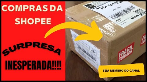 CHEGARAM MINHAS COMPRAS DA PROMOÇÃO DA SHOPEE