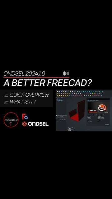 🚨 Better Than FreeCAD? - A First Impression Of Ondsel - Ondsel FreeCAD Download | #Shorts