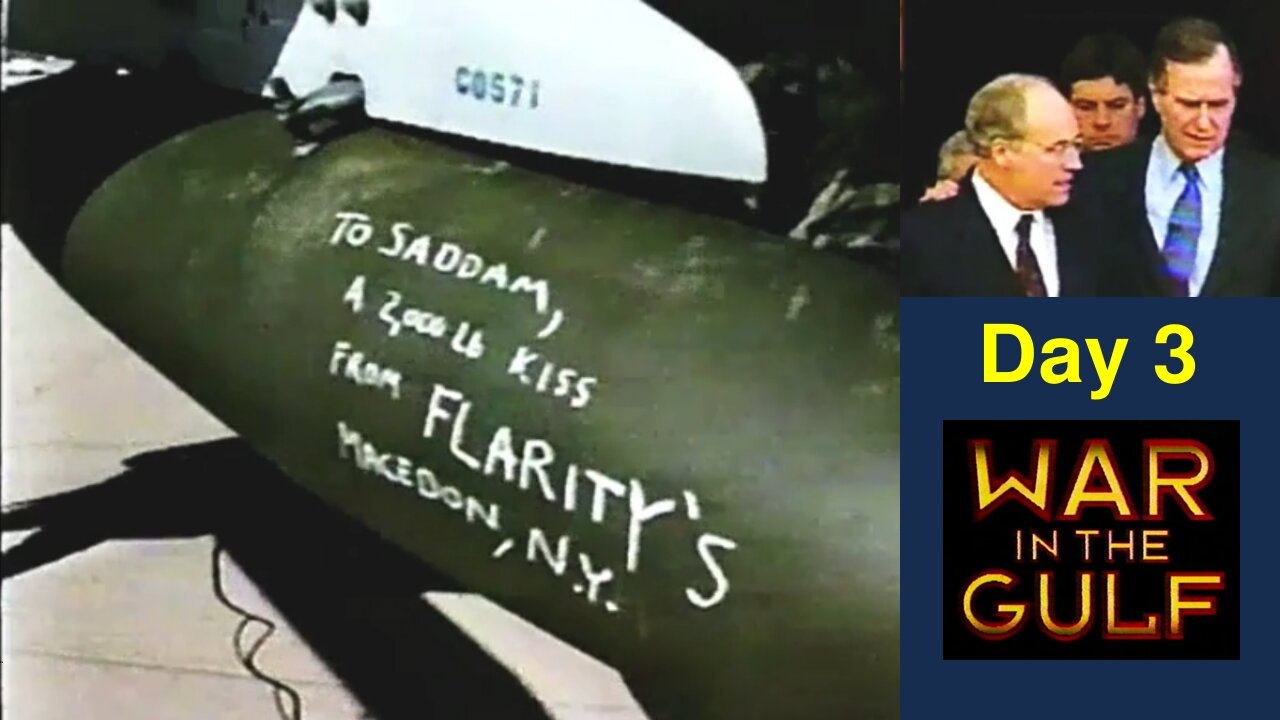 Vintage CNN - Iraq War Day 3 - News Hour - Jan18-91 (6:30PM EST)