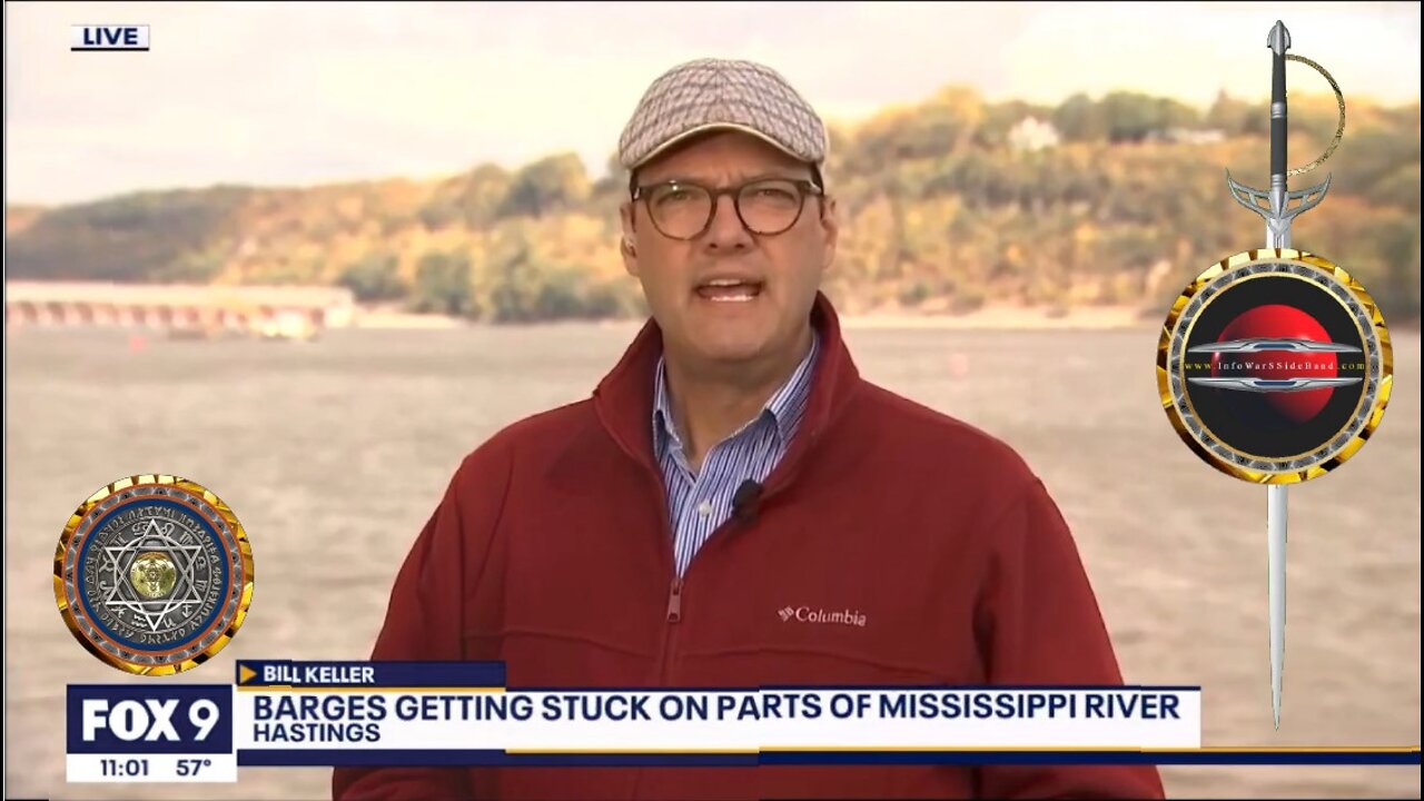 Low Water Causing Barges To Get Stuck On The Mississippi River