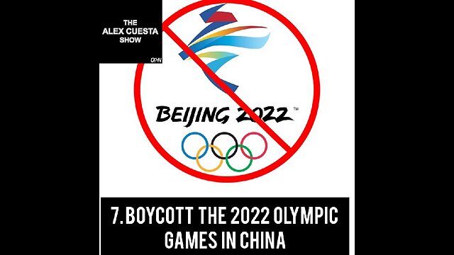 7. Boycott the 2022 Olympic Games in China