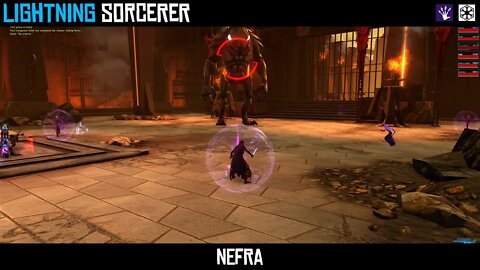 SWTOR Lightning Sorcerer PVE Gameplay | Dread Fortress - Nefra Boss Fight