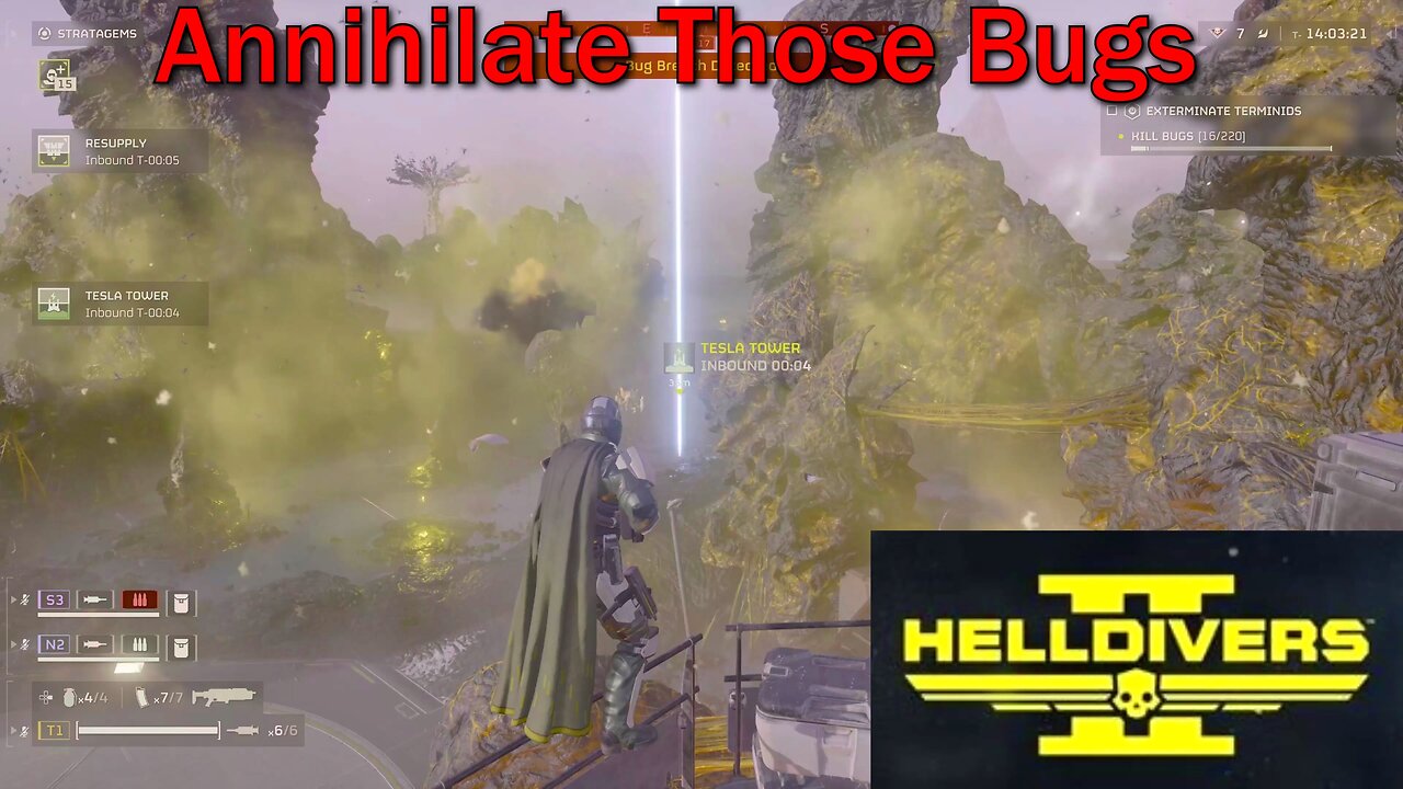 Helldivers 2- Suicide Mission- Terminids- Annihilate! (Sort of Like Survival)