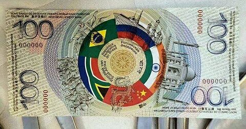 Russian Ambassador to South Africa showed a symbolic banknote of 100 BRICS, presented it to the UAE