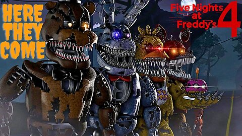 THEY'RE IN MY HOUSE! | Five Nights At Freddy's 4 - Night 1