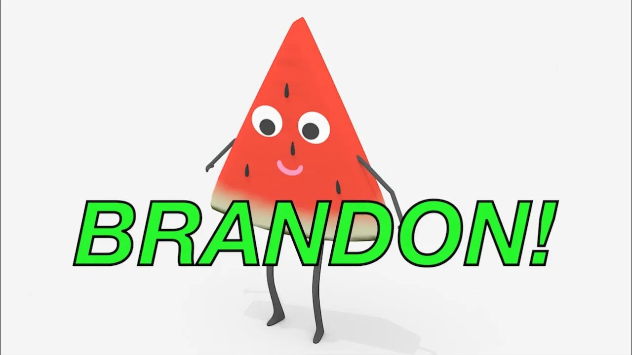Happy Birthday BRANDON! - WATERMELON Birthday Song