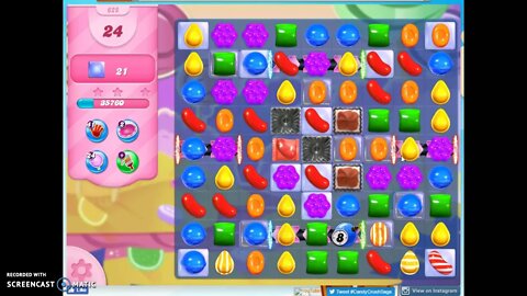 Candy Crush Level 625 Audio Talkthrough, 2 Stars 0 Boosters