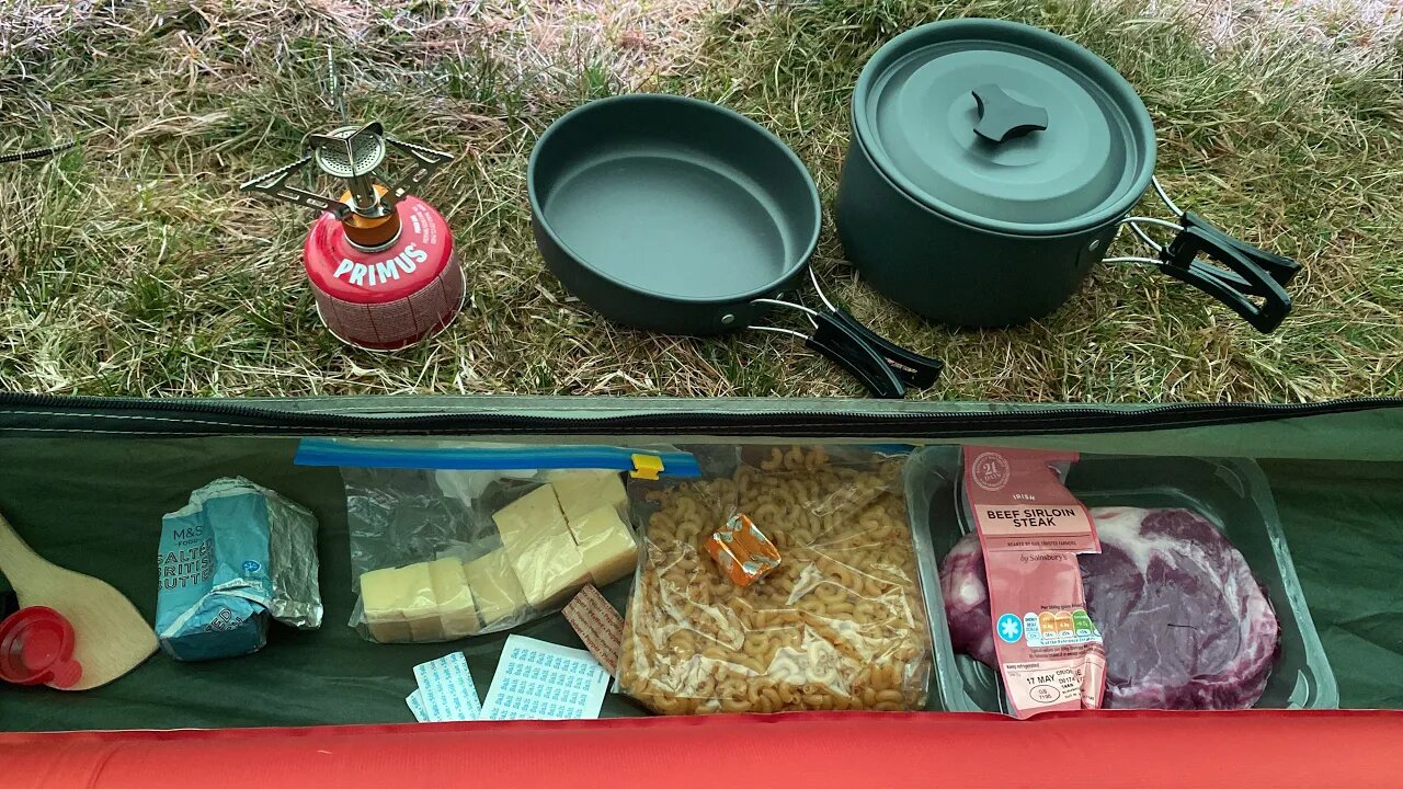 Wild Camping & Cooking a Sirloin Steak in the Wild 🥩 ASMR