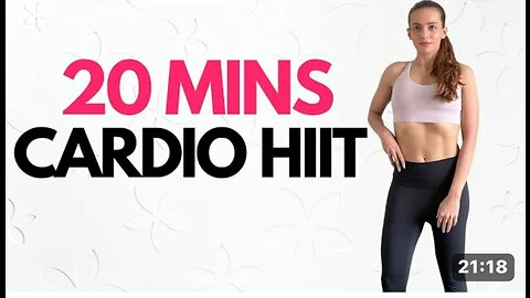 20 MIN FAT BURN CARDIO HIIT Home Workout I Intense & Sweaty