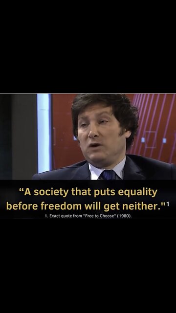 NEW ARGENTINA PRESIDENT JAVIER MILEI ON FREEDOM