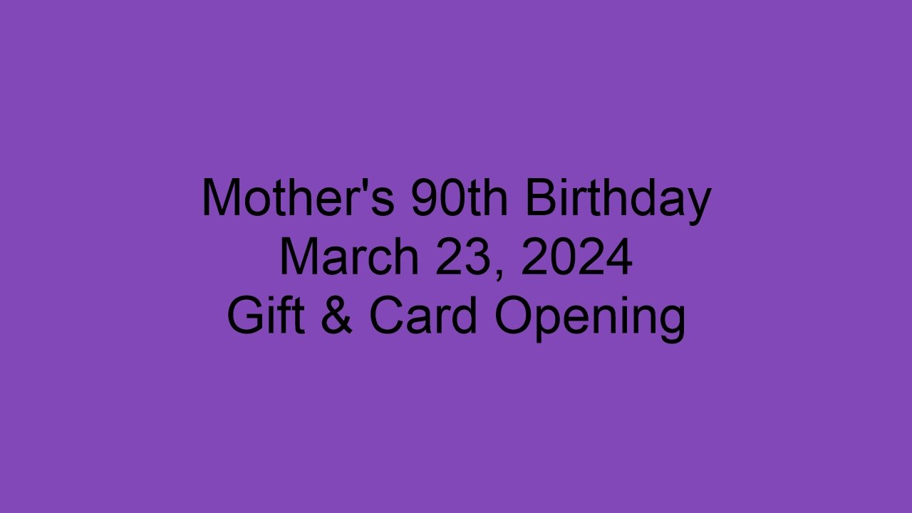 Mother's 90th Cards & Gifts