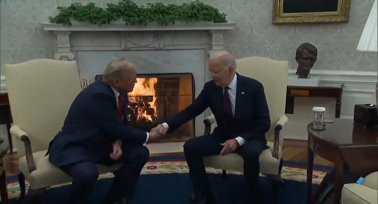 Trump And Biden Meet In The Oval Office