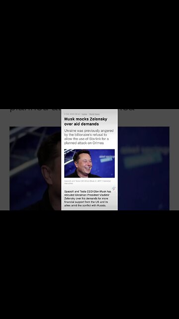 #ElonMusk #Mocks #Zelensky #Zelenskyy #Aid #Money #Ukraine