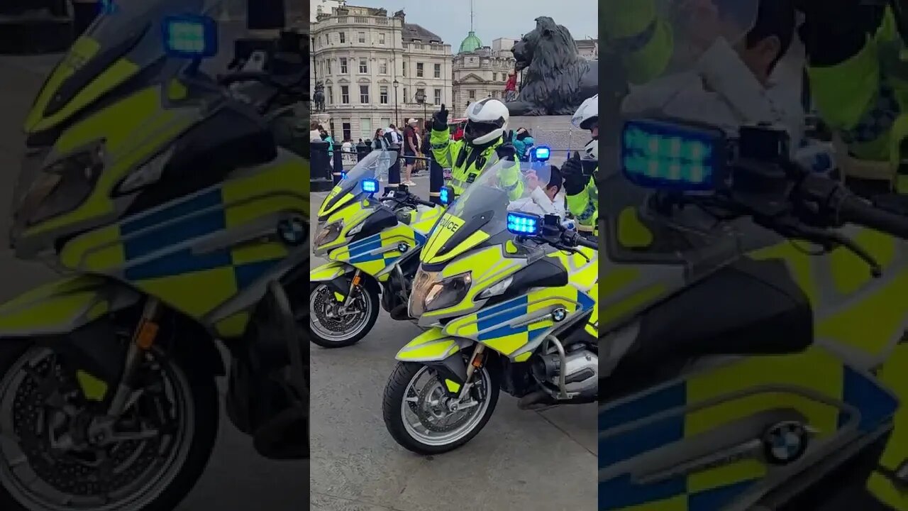 Police letting people get on their bikes #queensjubilee2022