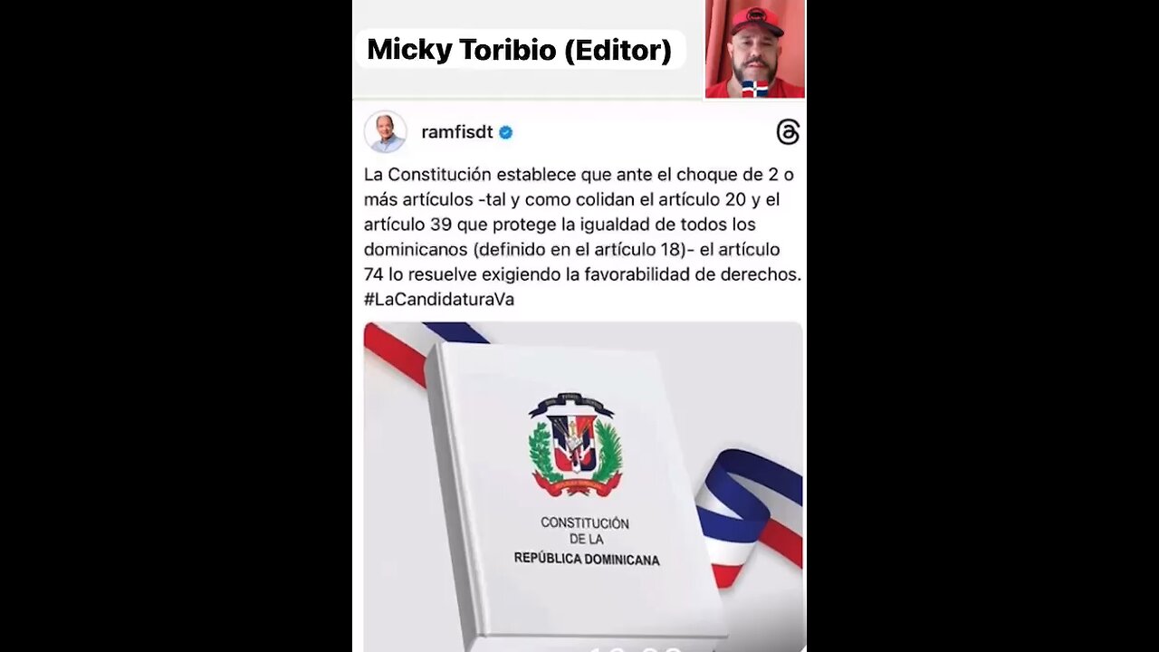 Artículos de la constitución dominicana 20-39 - 18-74
