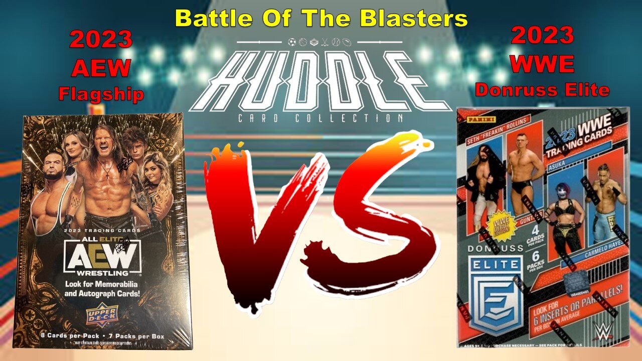 Battle Of The Blasters AEW Flagship vs WWE Donruss Elite. Orange Dazzler vs Blue #ed. Who Will Win??