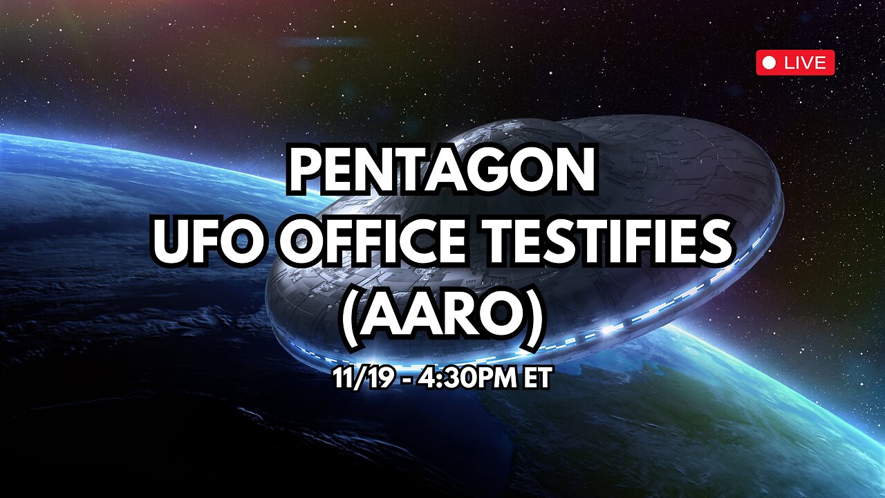 Pentagon UFO Office (AARO) Testifies - 11/19/24
