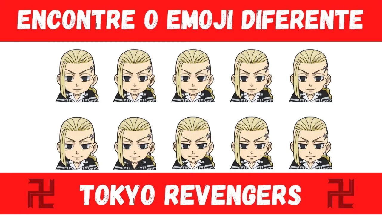 ENCONTRE O EMOJI DIFERENTE DE TOKYO REVENGERS - QUIZ ANIME